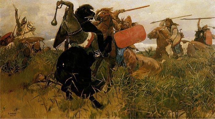 Viktor Vasnetsov Fight of Scythians and Slavs oil painting image